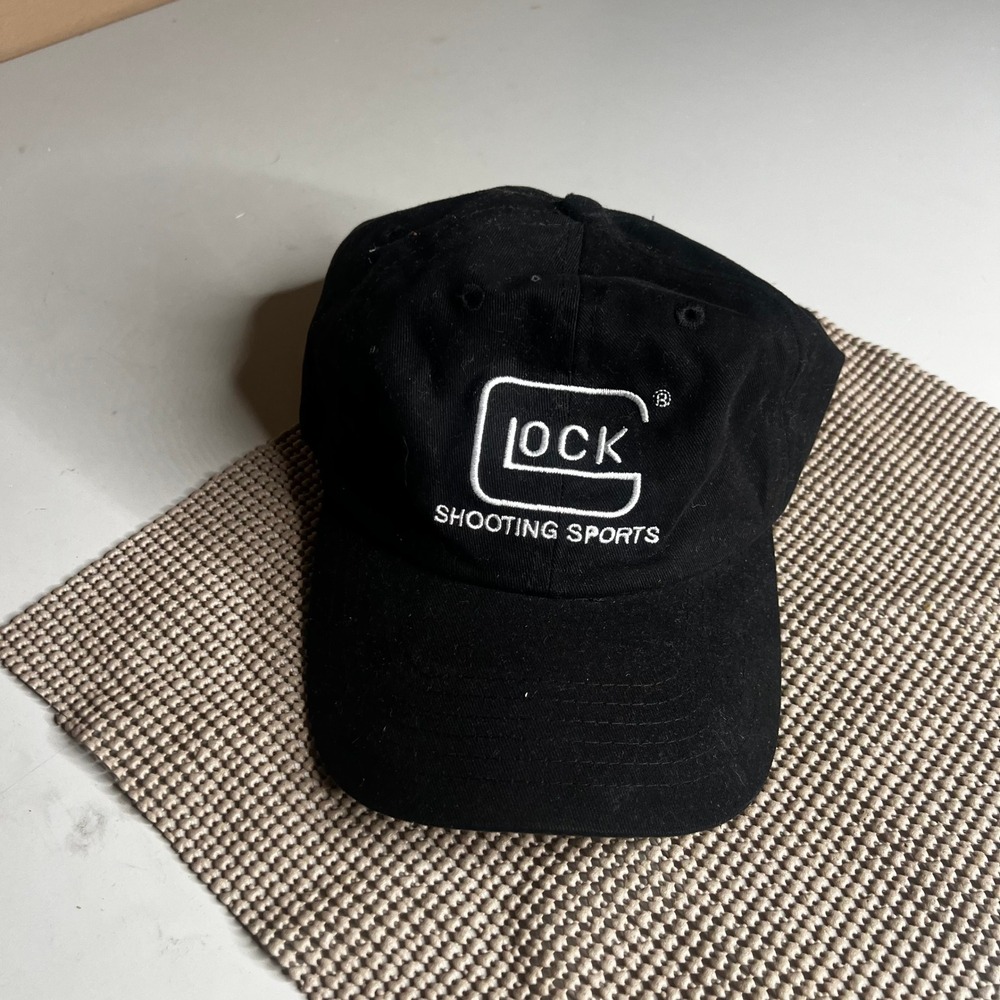 Glock Shooting Sports Hat Black Adjustable Baseball Cap Logo Embroidered